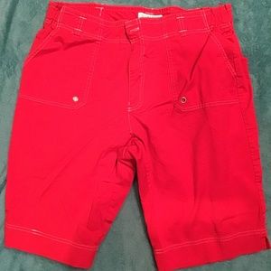 💚 3/$25 Sag Harbor stretch size 16 red shorts
